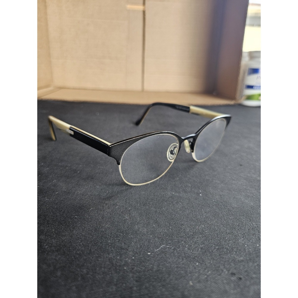 Original Penguin The Rutherford Eyeglasses 49-21 Black Half Rim Frames...